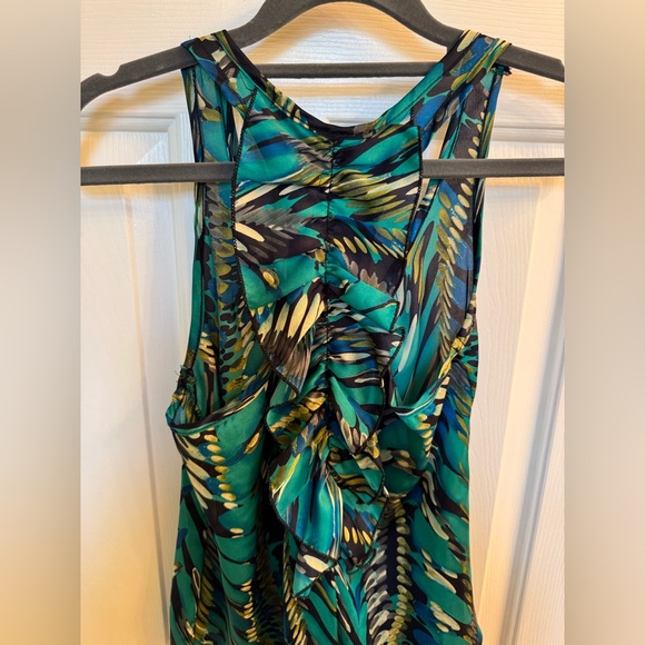 Girl Talk Colorful Top with Ruffle Detail in Back, Size Small - Picture 9 of 13